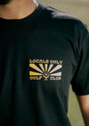 Men’s Crew Neck “Locals Only” | Black & Yellow