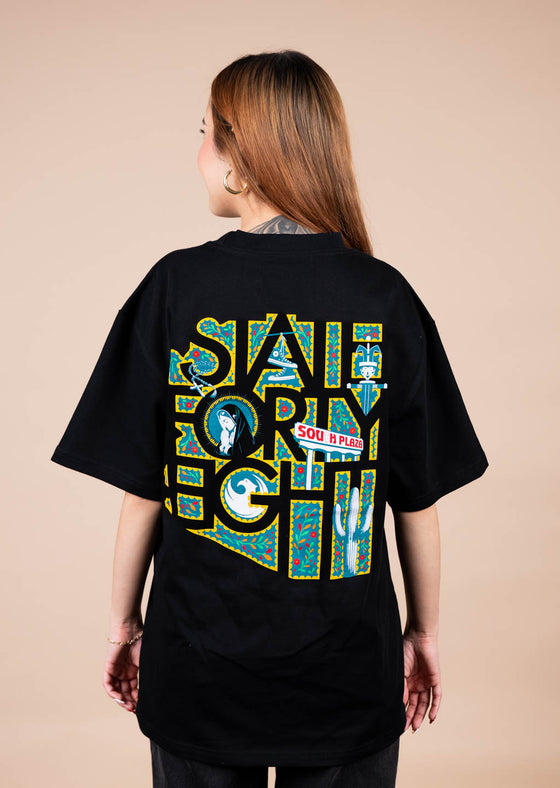 Men’s Heavy Crew Neck Por La Familia | Black 