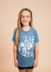 Youth Crew Neck Fading Saguaro | Heather Slate - State Forty Eight