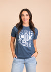 Men's Tri-Blend Crew Neck Fading Saguaro | Indigo - State Forty Eight