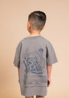 Youth Heavy Stone Wash Crew Neck Where The Sun Shines | Faded Grey - State Forty Eight