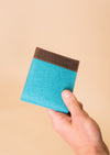 Leather Wallet | Teal & Brown - State Forty Eight