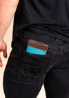 Leather Wallet | Teal & Brown - State Forty Eight