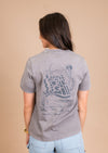 Women's Heavy Stone Wash Crew Neck Where The Sun Shines | Grey Stone - State Forty Eight