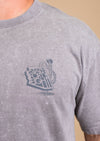 Men's Crew Neck Stone Wash Where The Sun Shines | Grey Stone - State Forty Eight