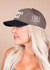 Snapback Hat SFEF Support Local | Walnut & Black