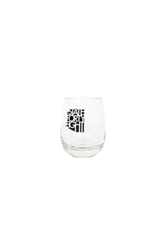 Stemless Wine Glass Classic | Black - State Forty Eight