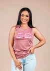 Women’s Flowy Muscle Tank Hot Mama | Mauve