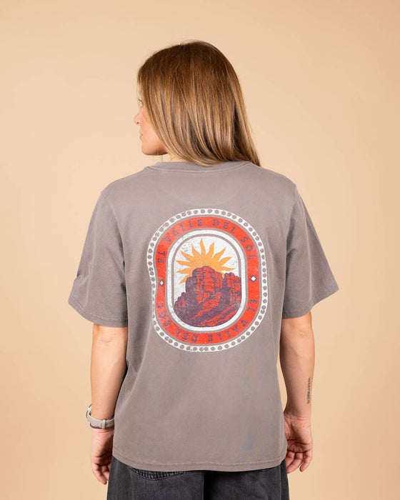 Women’s Heavy Crew Neck El Valle Del Sol | Faded Grey