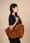 Women’s Leather Tote Bag | Brown - State Forty Eight