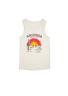  Women's Ribbed Tank Sunset State | Ecru