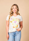 Women's V-Neck Wildflower | Oatmeal Heather