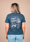 Women's Crew Neck Rooted in Southwest | Petrol Blue - State Forty Eight