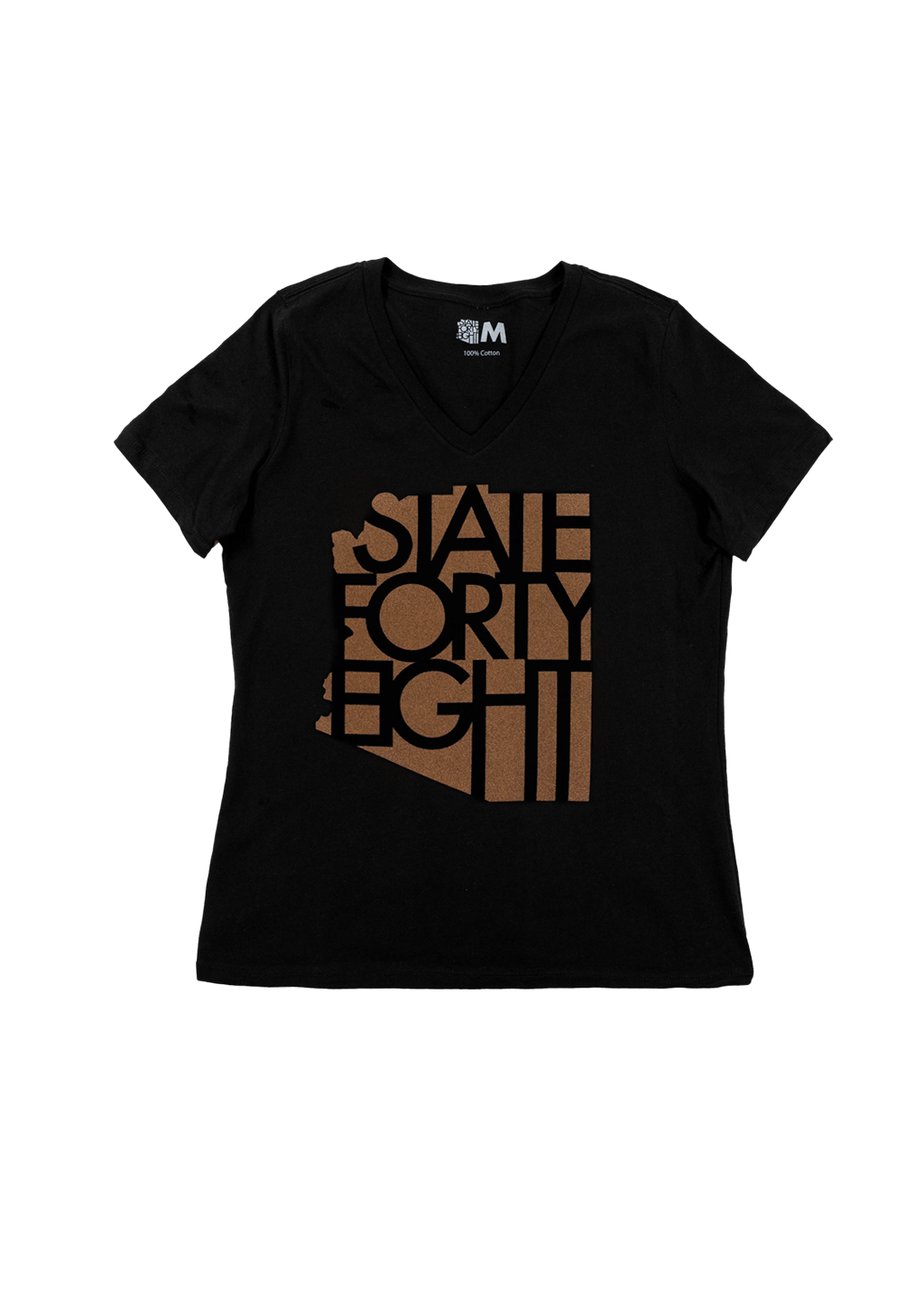 State Forty Eight Women's Relaxed V-Neck Dbacks Serpientes | Black 2XL