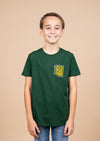 Youth Crew Neck Birdie | Emerald Green