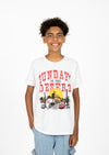 Youth Crew Neck Sundays in the Desert | White - State Forty Eight