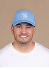 Curved Snap Back Classic Baby Blue White 02