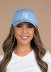Curved Snap Back Classic Baby Blue White 03