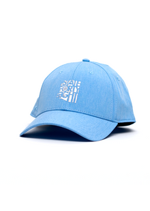  Curved Snapback Classic | Baby Blue and White