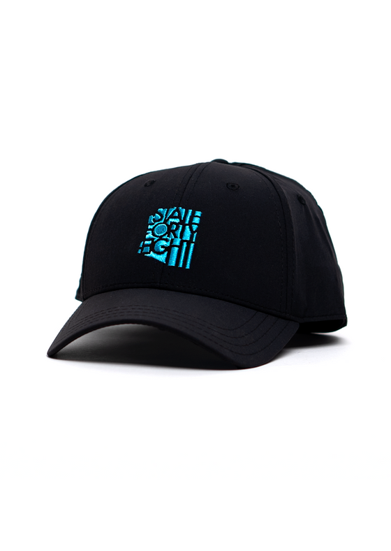 Curved Snapback Classic | Black and Teal