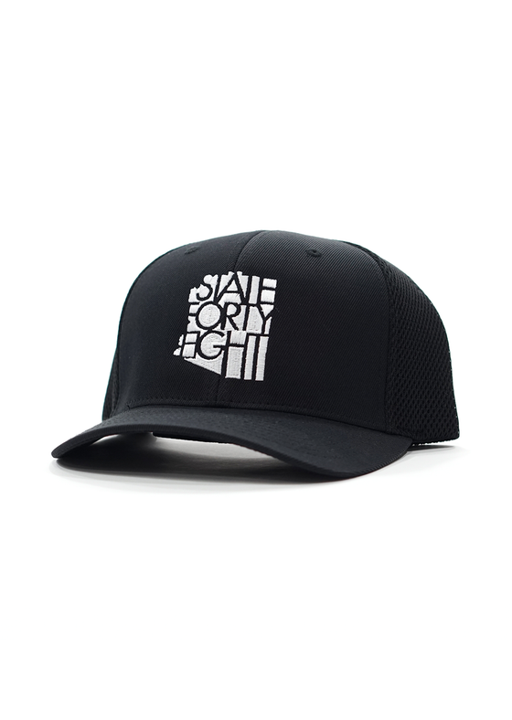 FlexFit Hat Classic | Black & White • State Forty Eight