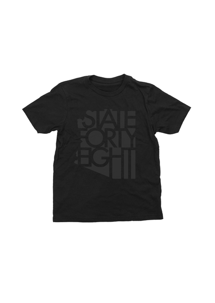 Youth Crew Neck Classic  Black & Black • M (8) • State Forty Eight